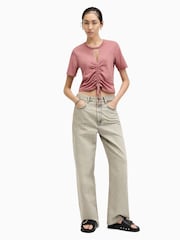 AllSaints Pink Gigi T-Shirt - Image 5 of 7