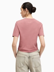 AllSaints Pink Gigi T-Shirt - Image 6 of 7