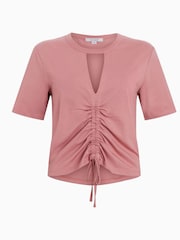 AllSaints Pink Gigi T-Shirt - Image 7 of 7