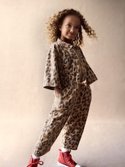 Animal Print Boilersuit (3-16yrs) - Image 1 of 8