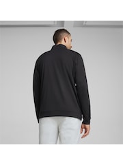 Puma Black Pure Colourblock Golf Quarter Zip Mens Top - Image 2 of 6