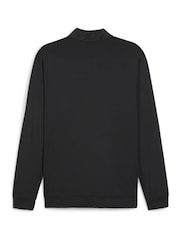 Puma Black Pure Colourblock Golf Quarter Zip Mens Top - Image 6 of 6