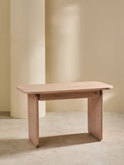 MADE.COM White Wash Oak Nyla Desk - Image 2 of 4