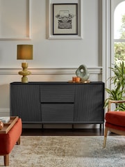 Black Marlow Oak Effect Large Sideboard - Image 1 of 9