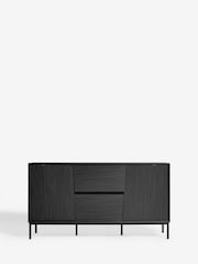 Black Marlow Oak Effect Large Sideboard - Image 5 of 9