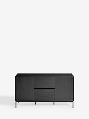 Black Marlow Oak Effect Large Sideboard - Image 8 of 9