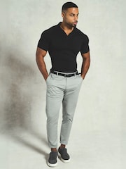 Tailored Athlete Black Muscle Fit Signature T-Shirt - Image 1 of 6