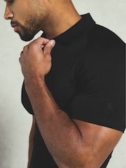 Tailored Athlete Black Muscle Fit Signature T-Shirt - Image 3 of 6