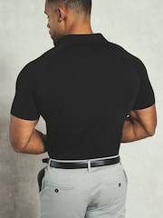Tailored Athlete Black Muscle Fit Signature T-Shirt - Image 4 of 6