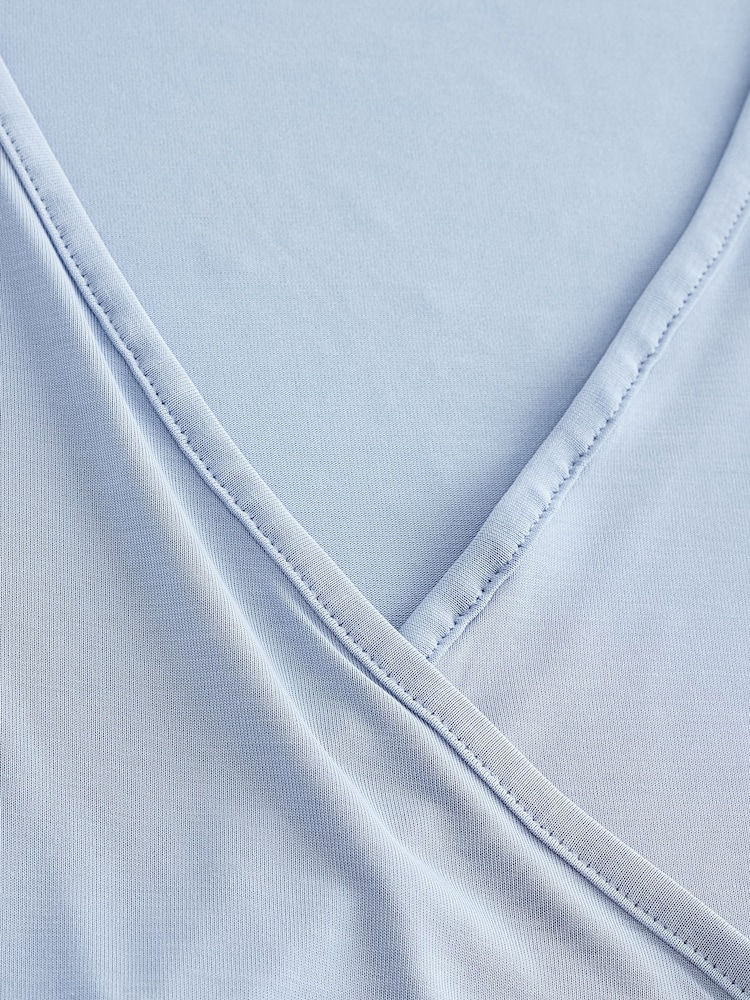 Pale Blue Active Open Back Soft Touch Top - Image 11 of 11