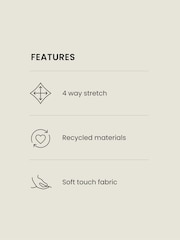 Pale Blue Active Open Back Soft Touch Top - Image 4 of 11