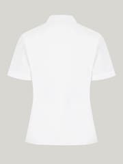 Trutex White Revere Collar Regular Fit Short Sleeve 2 Pack School Shirts - Image 7 of 7