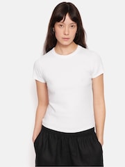 Jigsaw White Baby Cotton T-Shirt - Image 1 of 6