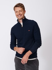 Aubin Bream Quarter Zip Wool Jumper - Image 1 of 6