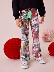 Grau/Weihnachten - Ausgestellte Leggings (3–16 J.) - Bild 1 von 7