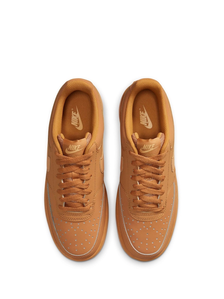 Braun - Nike Court Vision Low-Top-Turnschuhe - Bild 10 von 10