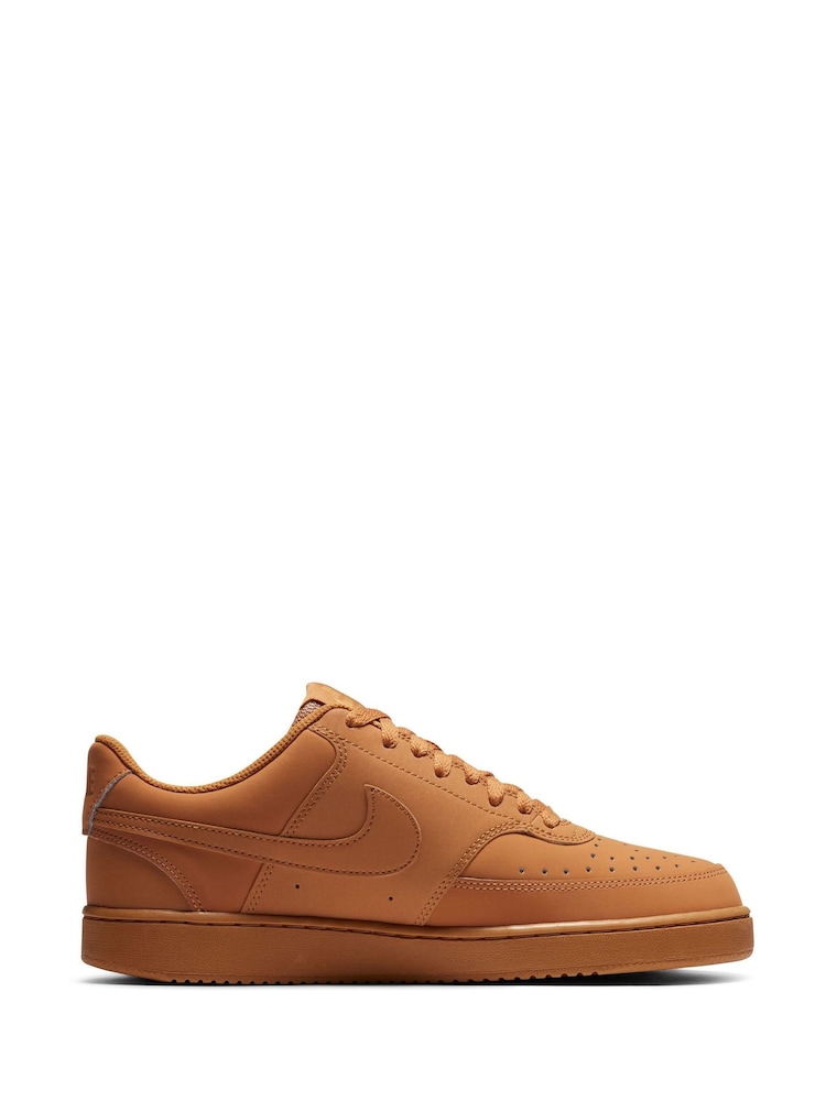 Nike Brown Court Vision Low Trainers - Image 4 of 10