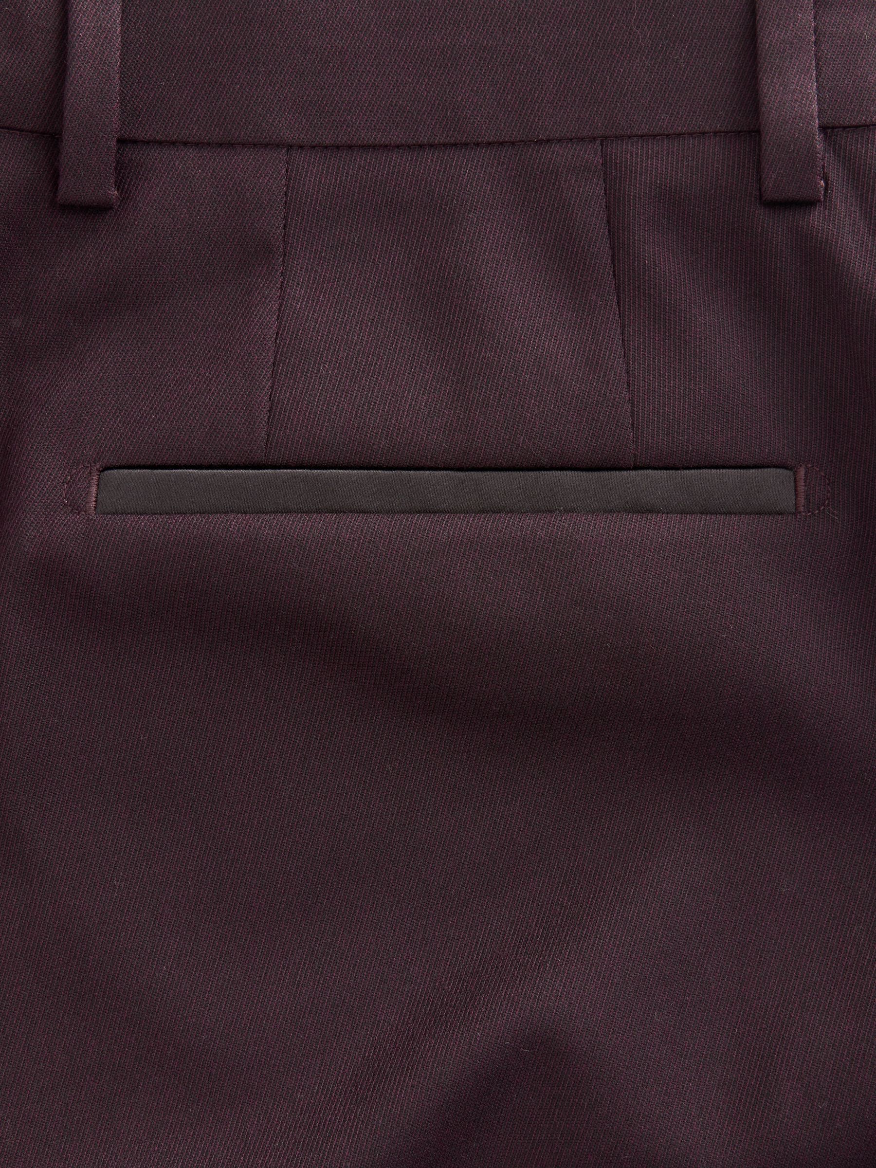  スキニーフィットスーツ バーガンディ H&M スキニーフィットスーツ バーガンディ