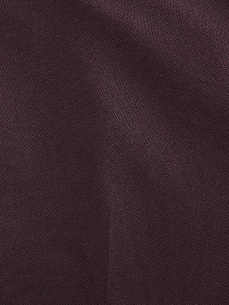 Burgundy Red Tailored Fit Tuxedo Suit Trousers - Image 8 of 8
