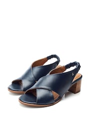 Moda in Pelle Prinia Cross-Over Low Block Elastic Sandals - Image 2 of 4