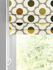 Orla Kiely Yellow Multi Spot Flower Made to Measure 100% Cotton Roman Blind - Image 2 of 6