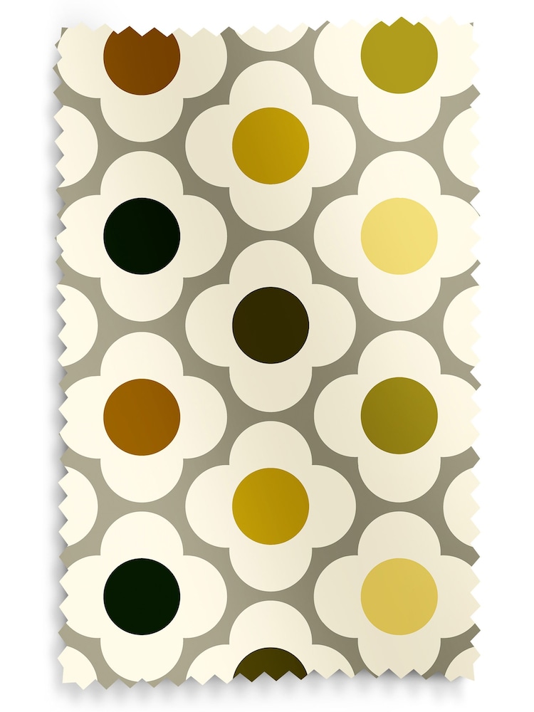 Orla Kiely Yellow Multi Spot Flower Made to Measure 100% Cotton Roman Blind - Image 6 of 6
