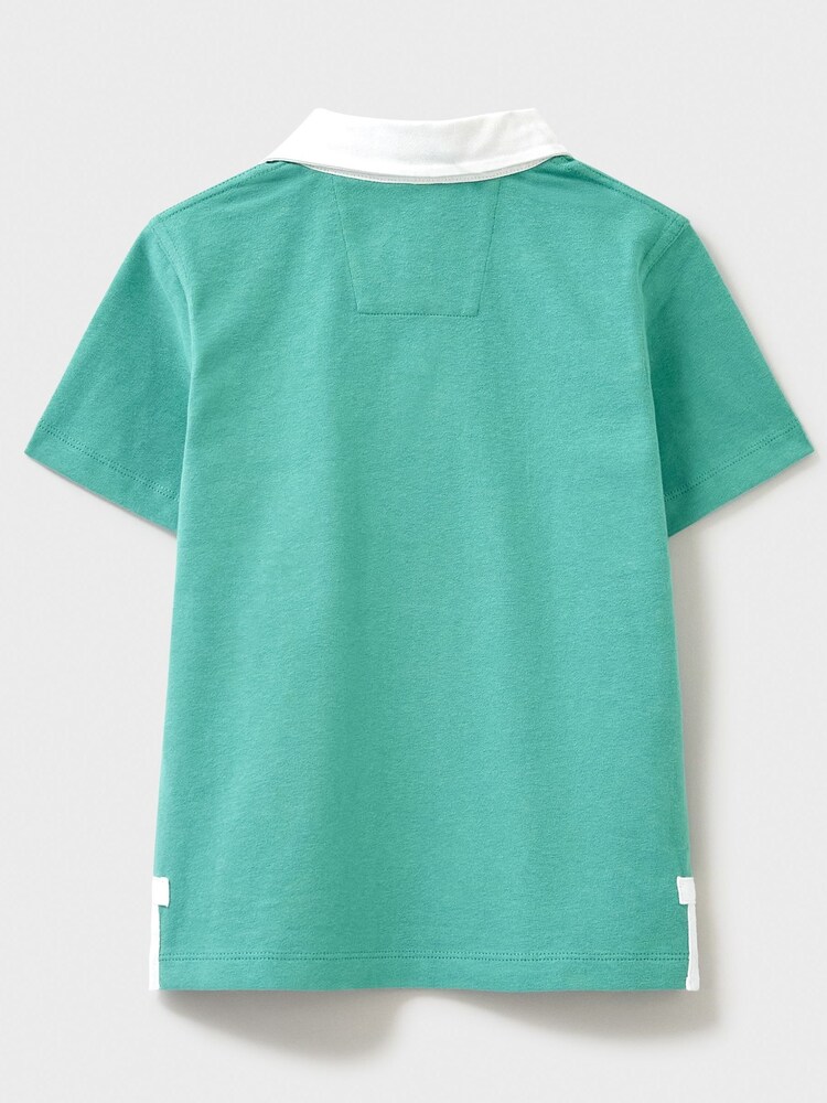 Crew Clothing Short Sleeve Rugby 100% Cotton Top - Image 2 of 3 Crew Clothing Short Sleeve Rugby 100% Cotton Top - Image 2 of 3