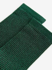 Grün - Socken mit Glitzer-Effekt, 1er-Pack - Bild 4 von 5