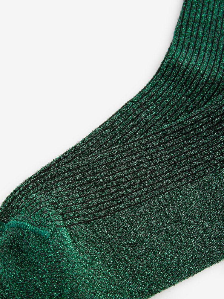 Grün - Socken mit Glitzer-Effekt, 1er-Pack - Bild 5 von 5