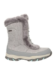 Mountain Warehouse Grey Chrome Womens Ohio Snow Boots - Image 2 of 6