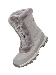 Mountain Warehouse Grey Chrome Womens Ohio Snow Boots - Image 4 of 6