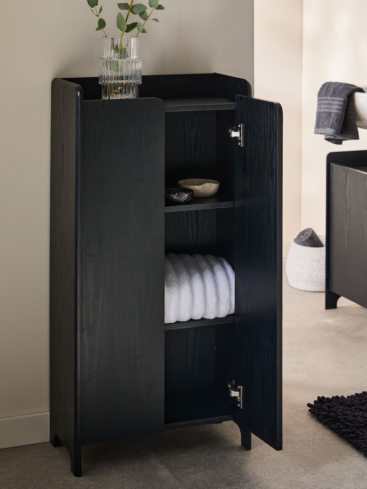 Black Storage Console Bathroom Cabinet - Image 2 of 8