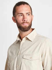 Craghoppers Kiwi Long Sleeved Cream Shirt - Image 3 of 6