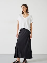 Hush White Danny Deep V-Neck T-Shirt - Image 2 of 5