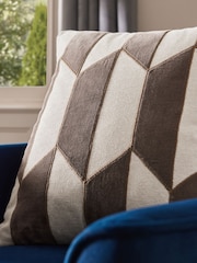 Brown Blakey Velvet Cushion - Image 2 of 5