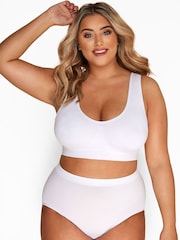 Yours Curve Black Seamless Unpadded Bra 2 Pack - Image 3 of 5