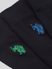 U.S. Polo Assn. Black Mens Smart Socks 3 Pack - Image 3 of 3