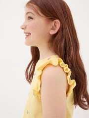 FatFace Yellow Fruit Knot Front T-Shirt - Image 3 of 5