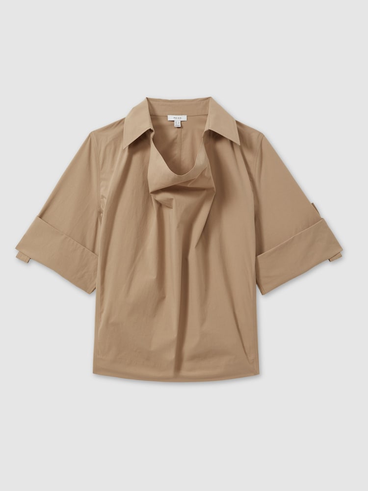 Хлопковая рубашка Blend воротником Reiss Elowen - Image 2 of 5
