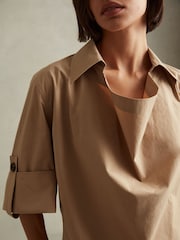 Хлопковая рубашка Blend воротником Reiss Elowen - Image 3 of 5