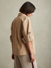 Хлопковая рубашка Blend воротником Reiss Elowen - Image 4 of 5
