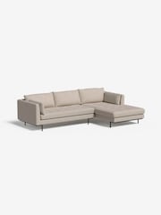 MADE.COM Textured Weave Natural Harlow Right Hand Facing Corner Sofa - Image 1 of 3