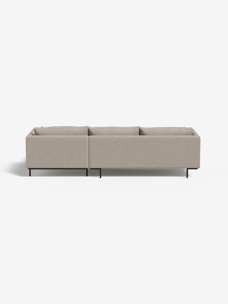 MADE.COM Textured Weave Natural Harlow Right Hand Facing Corner Sofa - Image 2 of 3