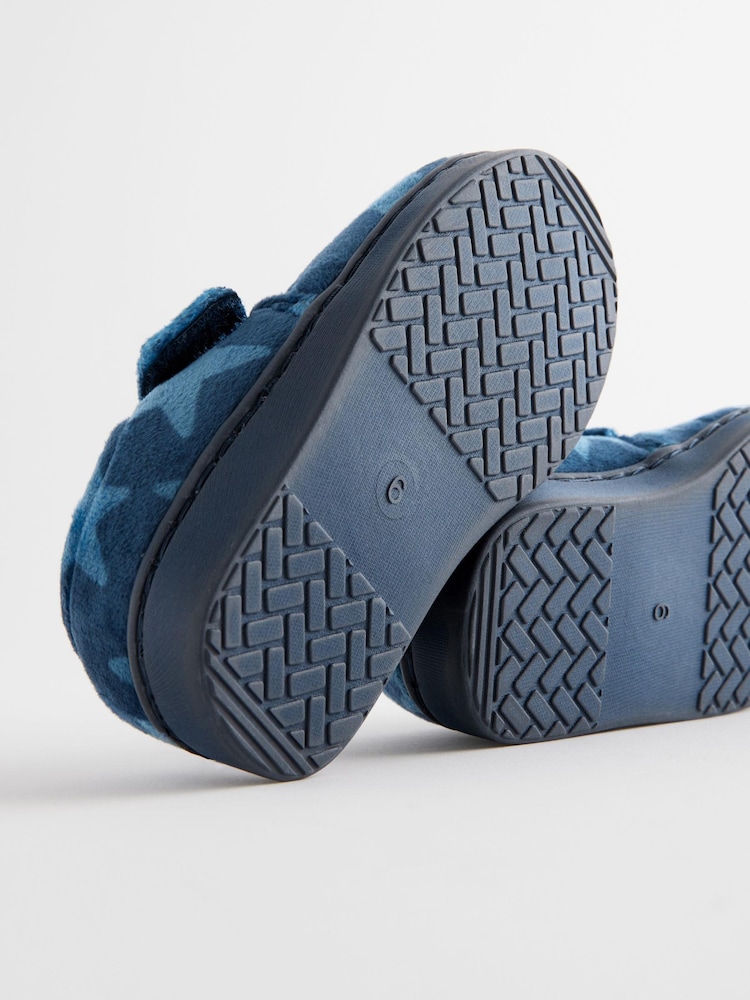 Marineblau - Hausschuhe mit Cupsole und Klettverschluss - Bild 5 von 5 Marineblau - Hausschuhe mit Cupsole und Klettverschluss - Bild 5 von 5