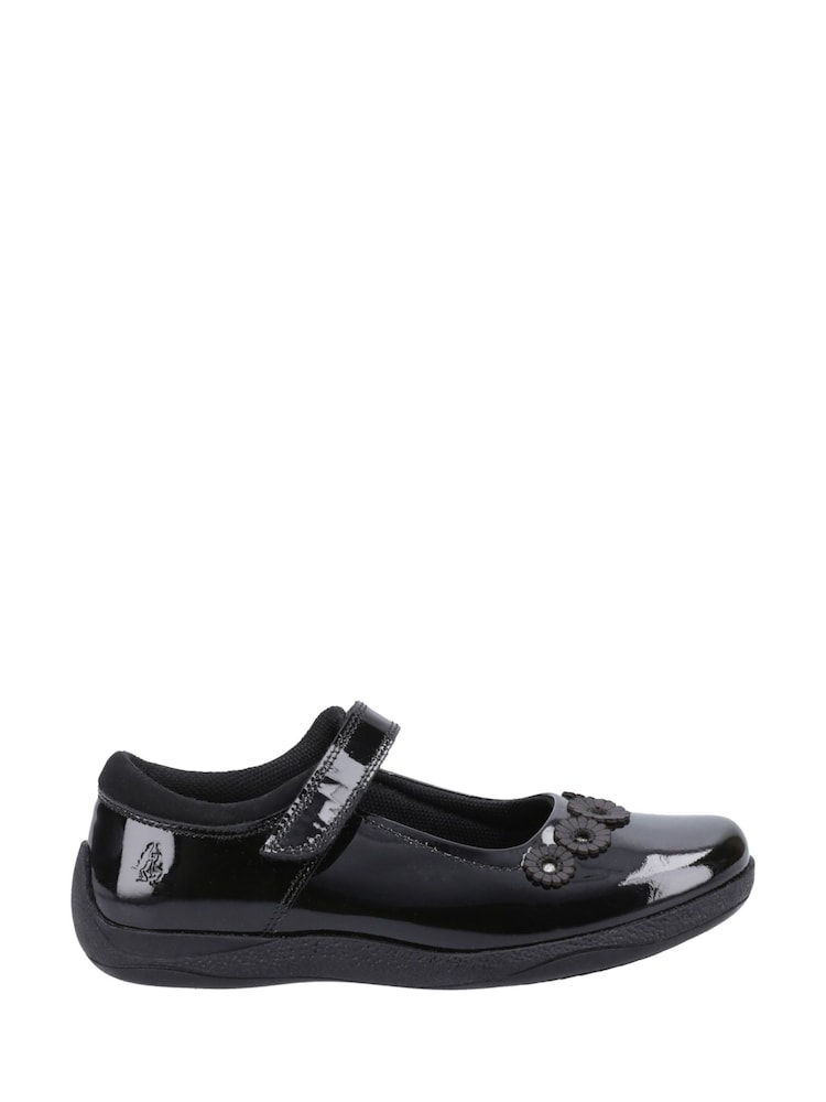 Schwarzes Lackleder - Hush Puppies Senior Christina School Shoes - Bild 1 von 4