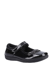 Schwarzes Lackleder - Hush Puppies Senior Christina School Shoes - Bild 2 von 4