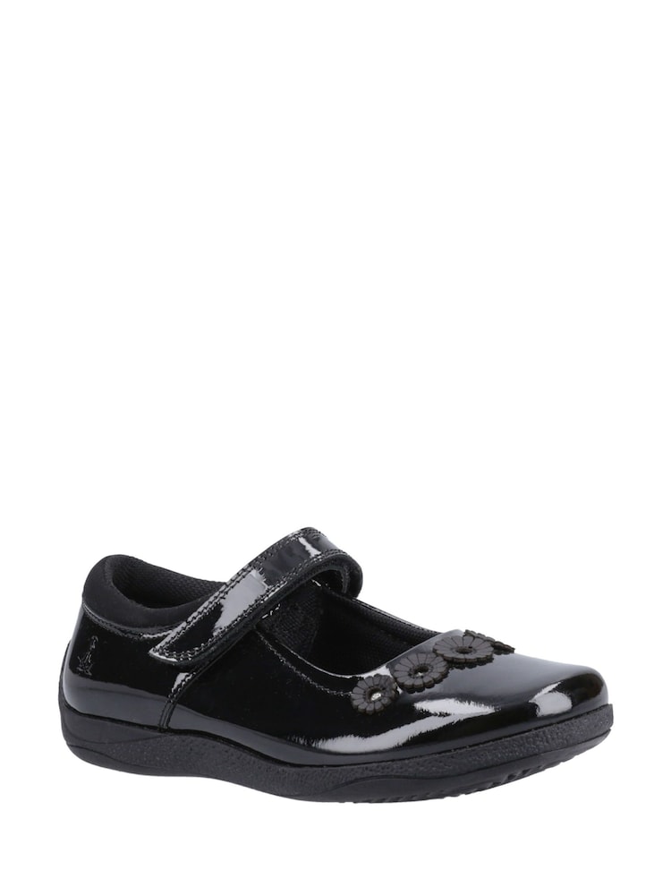 Schwarzes Lackleder - Hush Puppies Senior Christina School Shoes - Bild 2 von 4