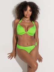 Pour Moi Green Samoa Ring Detail Bikini Bottoms - Image 1 of 4