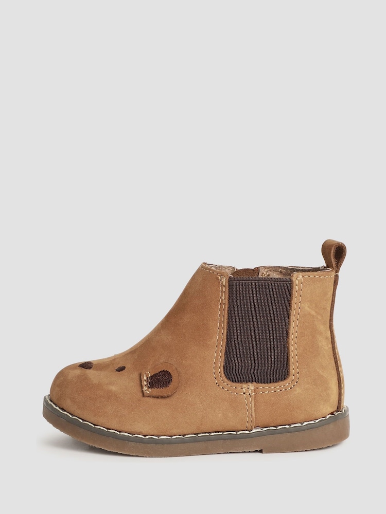 JoJo Maman Bébé Brown Bear Leather Boots - Image 4 of 4