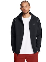 Under Armour Black Unstoppable Fleece Full Zip Hoodie - Image 3 of 6